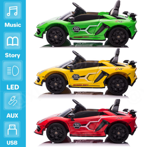 Load image into Gallery viewer, Licensed Lamborghini Aventador Battery Powered Ride-On Car for Kids - 12V Toy Gift
