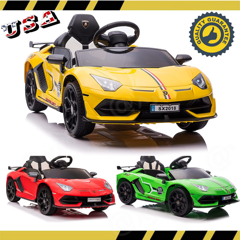Load image into Gallery viewer, Licensed Lamborghini Aventador Battery Powered Ride-On Car for Kids - 12V Toy Gift
