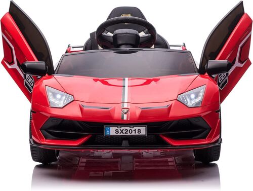 Load image into Gallery viewer, Licensed Lamborghini Aventador 12V Battery Powered Ride-On Sports Car Toy
