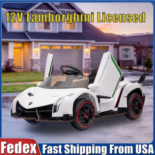 Load image into Gallery viewer, Licensed Lamborghini Electric Car for Kids with Remote Control and 4 Wheels - 12V
