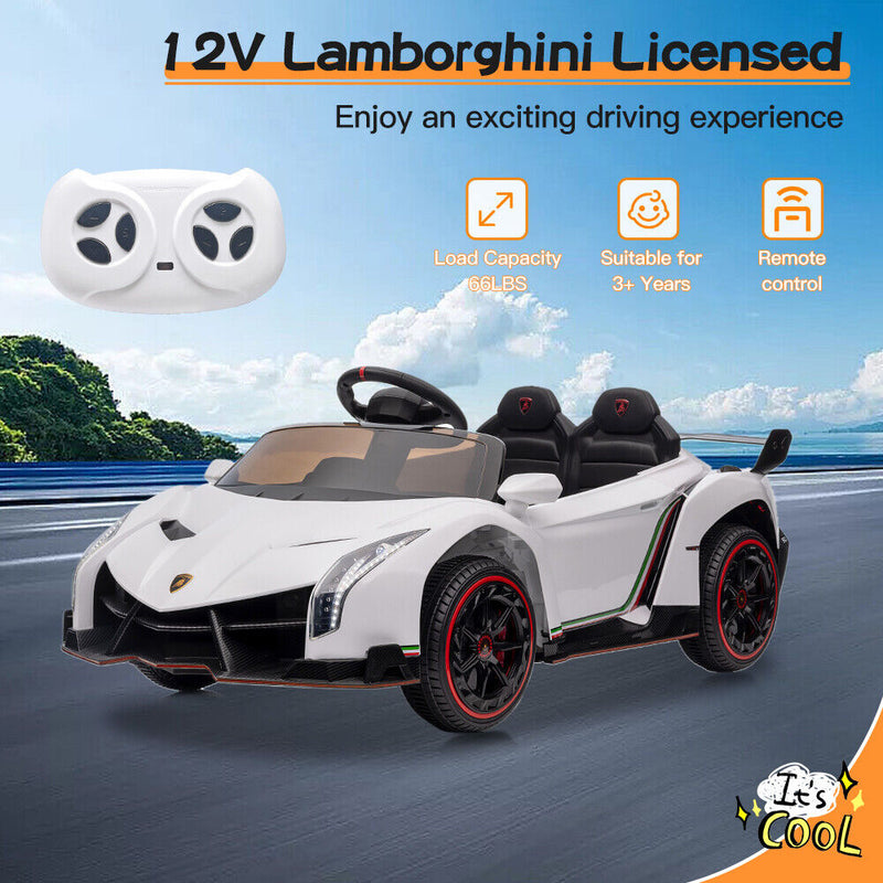 Load image into Gallery viewer, Licensed Lamborghini Electric Ride-On Car for Kids with Remote Control - 12V Vehicle Toy
