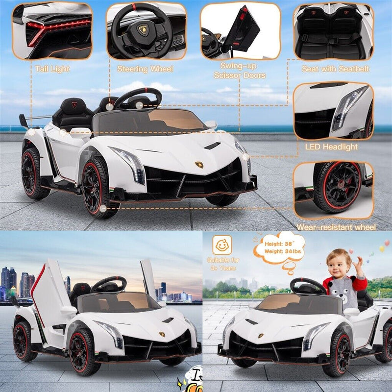 Load image into Gallery viewer, Licensed Lamborghini Electric Ride-On Car for Kids with Remote Control - 12V Vehicle Toy
