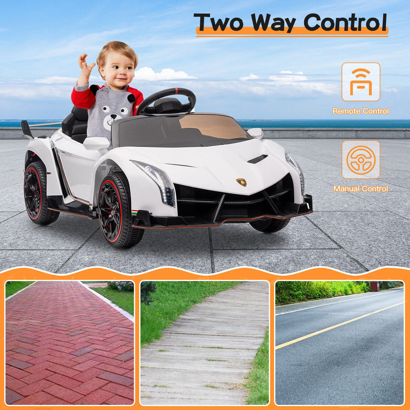 Load image into Gallery viewer, Licensed Lamborghini Electric Ride-On Car for Kids with Remote Control - 12V Vehicle Toy
