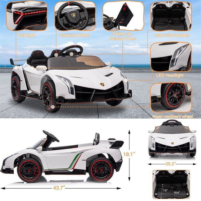 Load image into Gallery viewer, Licensed Lamborghini Electric Ride-On Car for Kids with Remote Control - 12V Vehicle Toy
