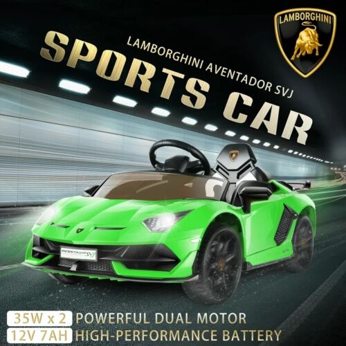 Licensed Lamborghini Electric Ride-On Car for Kids with Remote Control, MP3 and USB Connectivity