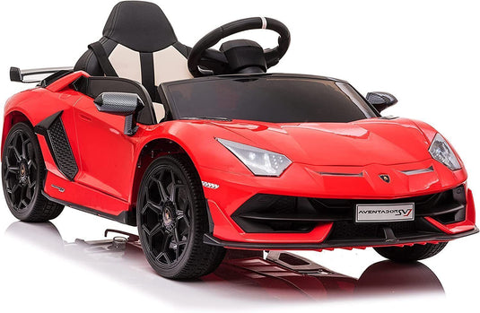 Licensed Lamborghini Kids Electric Ride On Car with Hydraulic Door - 12V Kids Car Toy