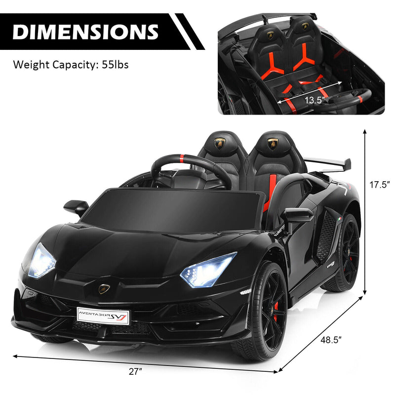 Load image into Gallery viewer, Licensed Lamborghini Kids Electric Ride On Car with LED Lights - The Ultimate Toy for Young Car Enthusiasts
