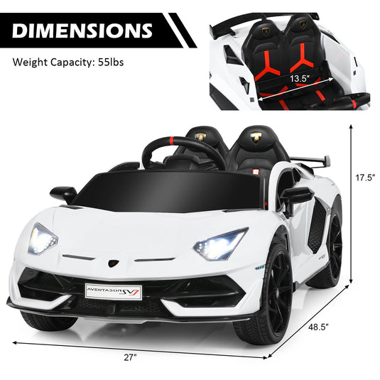 Licensed Lamborghini Kids Electric Ride On Car with LED Lights - The Ultimate Toy for Young Car Enthusiasts