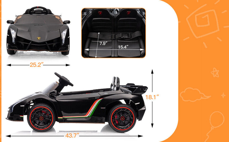 Load image into Gallery viewer, Licensed Lamborghini Kids Ride On Car with Remote Control - 12V Electric Toy Vehicle
