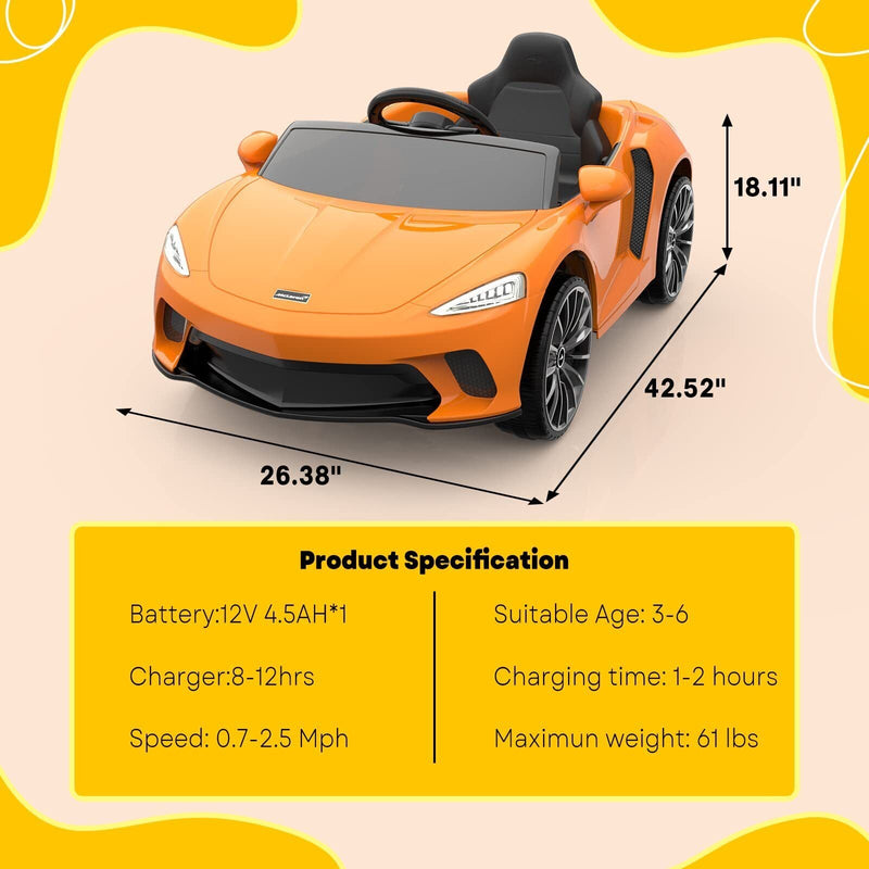 Load image into Gallery viewer, Licensed Lamborghini McLaren 12V Electric Ride-On Car for Kids with Remote Control
