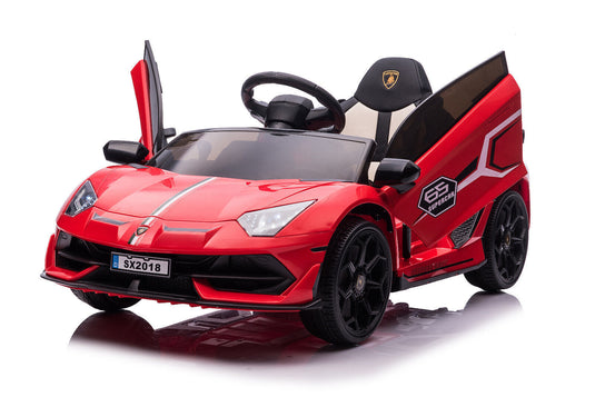 Licensed Lamborghini Ride-On Car for Kids with Hydraulic Doors - 12V 2×35W - Perfect Gift for Young Car Enthusiasts