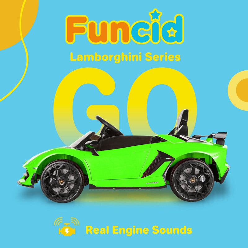 Load image into Gallery viewer, Licensed Lamborghini Ride-On Car for Kids with Hydraulic Doors - 12V 2×35W - Perfect Gift for Young Car Enthusiasts
