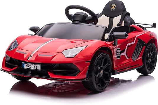 Licensed Lamborghini Ride-On Car for Kids with Hydraulic Doors - 12V 2×35W - Perfect Gift for Young Car Enthusiasts