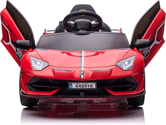 Licensed Lamborghini Ride-On Car for Kids with Hydraulic Doors - 12V 2×35W - Perfect Gift for Young Car Enthusiasts