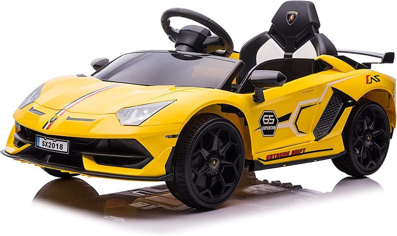 Load image into Gallery viewer, Licensed Lamborghini Ride-On Car for Kids with Hydraulic Doors - 12V 2×35W - Perfect Gift for Young Car Enthusiasts

