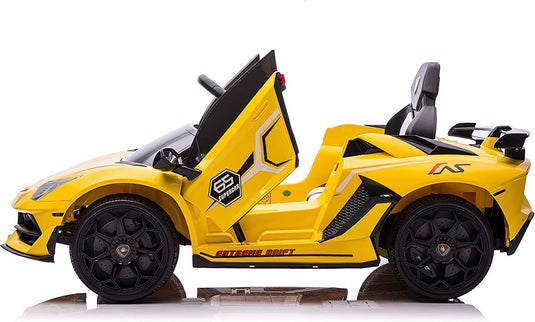 Licensed Lamborghini Ride-On Car for Kids with Hydraulic Doors - 12V 2×35W - Perfect Gift for Young Car Enthusiasts