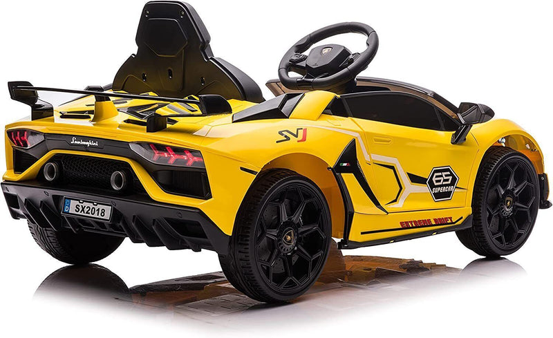 Load image into Gallery viewer, Licensed Lamborghini Ride-On Car for Kids with Hydraulic Doors - 12V 2×35W - Perfect Gift for Young Car Enthusiasts
