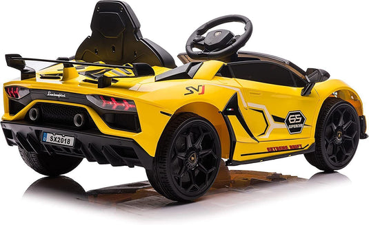 Licensed Lamborghini Ride-On Car for Kids with Hydraulic Doors - 12V 2×35W - Perfect Gift for Young Car Enthusiasts