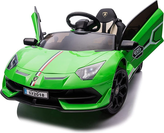 Licensed Lamborghini Ride-On Car for Kids with Hydraulic Doors - 12V 2×35W - Perfect Gift for Young Car Enthusiasts