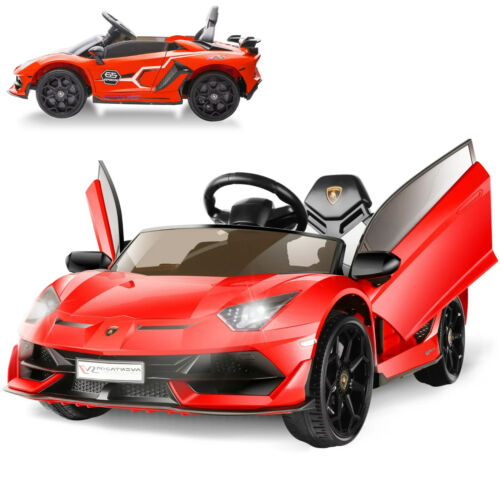 Load image into Gallery viewer, Licensed Lamborghini Ride-On Car for Kids with Hydraulic Doors - 12V 2x35W - Perfect Gift for Children
