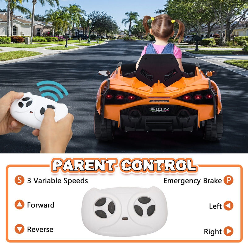 Load image into Gallery viewer, Licensed Lamborghini Sian 12V Kids Ride On Car with Remote Control - Battery Powered Toy for Endless Fun!
