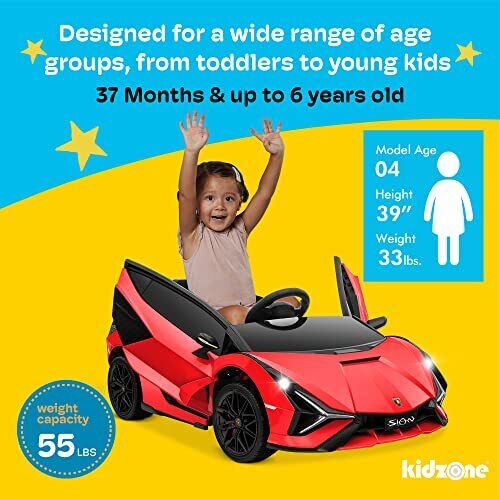 Load image into Gallery viewer, Licensed Lamborghini Sian Roadster 12V Electric Ride-On Toy Car for Kids
