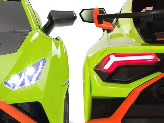 Licensed Lamborghini STO Ride On Car for Kids - 12V Battery Powered, Green