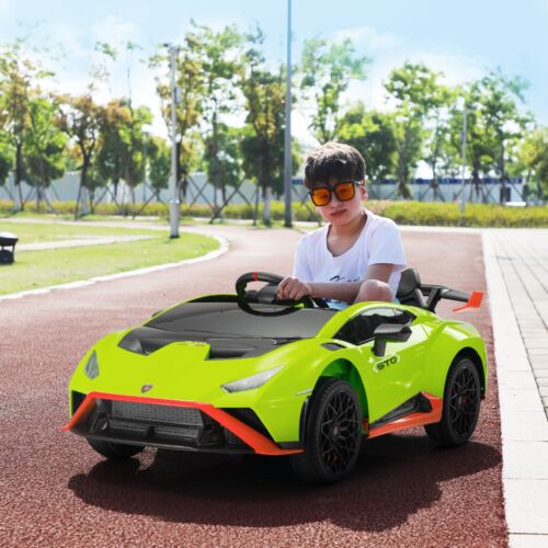 Load image into Gallery viewer, Licensed Lamborghini STO Ride On Car for Kids with RC and Music - 12V Electric Vehicle
