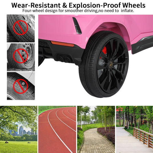 Licensed Lamborghini Urus SUV Ride-On Car for Kids with Remote Control and MP3 Player - 12V