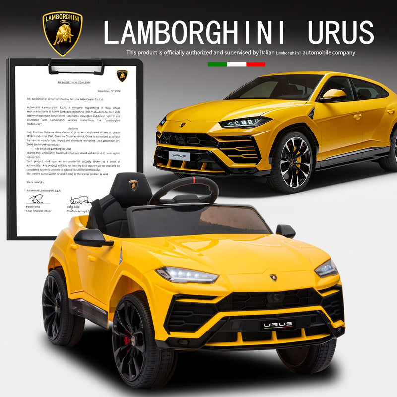 Load image into Gallery viewer, Licensed Lamborghini Urus SUV Ride-On Car for Kids with Remote Control and MP3 Player - 12V
