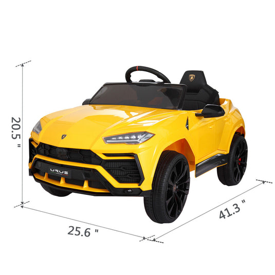 Licensed Lamborghini Urus SUV Ride-On Car for Kids with Remote Control and MP3 Player - 12V