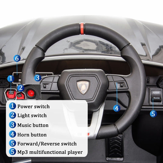 Licensed Lamborghini Urus SUV Ride-On Car for Kids with Remote Control and MP3 Player - 12V