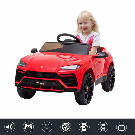 Licensed Lamborghini Urus SUV Ride-On Car for Kids with Remote Control and MP3 Player - 12V
