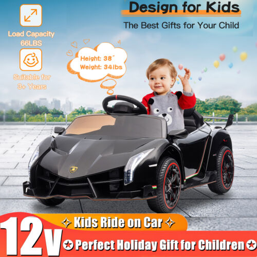 Licensed Lamborghini Veneno 12V Electric Ride-On Car for Kids - Officially Licensed Toy Vehicle