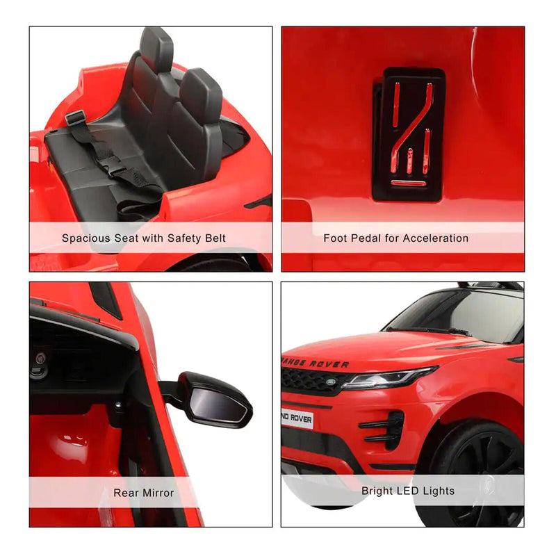 Load image into Gallery viewer, Licensed Land Rover 12V Electric Ride-On Toy for Kids, Red (Open Box)
