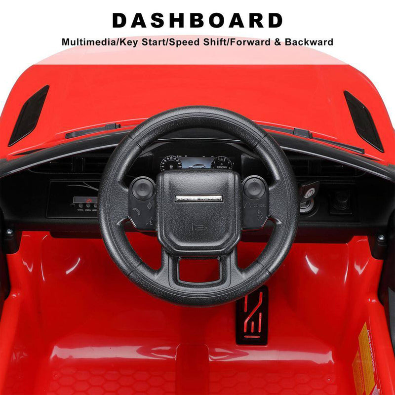 Load image into Gallery viewer, Licensed Land Rover 12V Electric Ride-On Toy for Kids, Red (Open Box)
