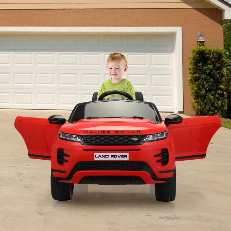 Load image into Gallery viewer, Licensed Land Rover 12V Electric Ride-On Toy for Kids, Red (Open Box)
