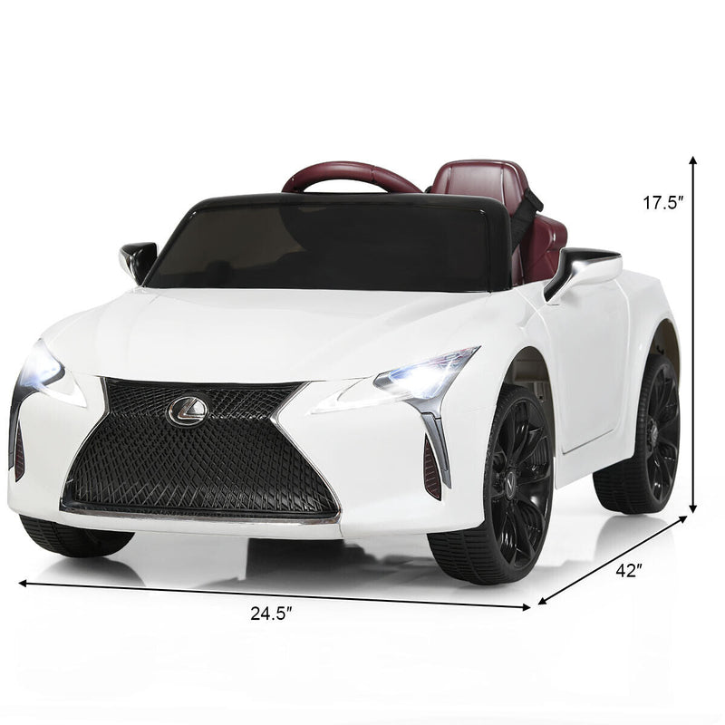 Load image into Gallery viewer, Licensed Lexus LC500 12V Kids Ride-On Car with Remote Control - White
