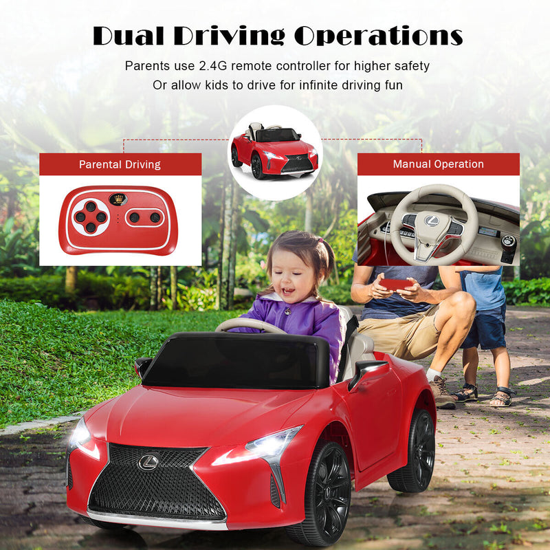 Load image into Gallery viewer, Licensed Lexus LC500 Electric Ride-On Car for Kids with Remote Control - Red
