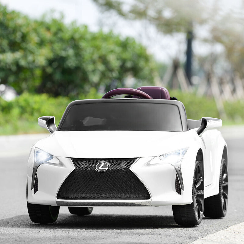 Load image into Gallery viewer, Licensed Lexus LC500 Electric Ride-On Car for Kids with Remote Control - White
