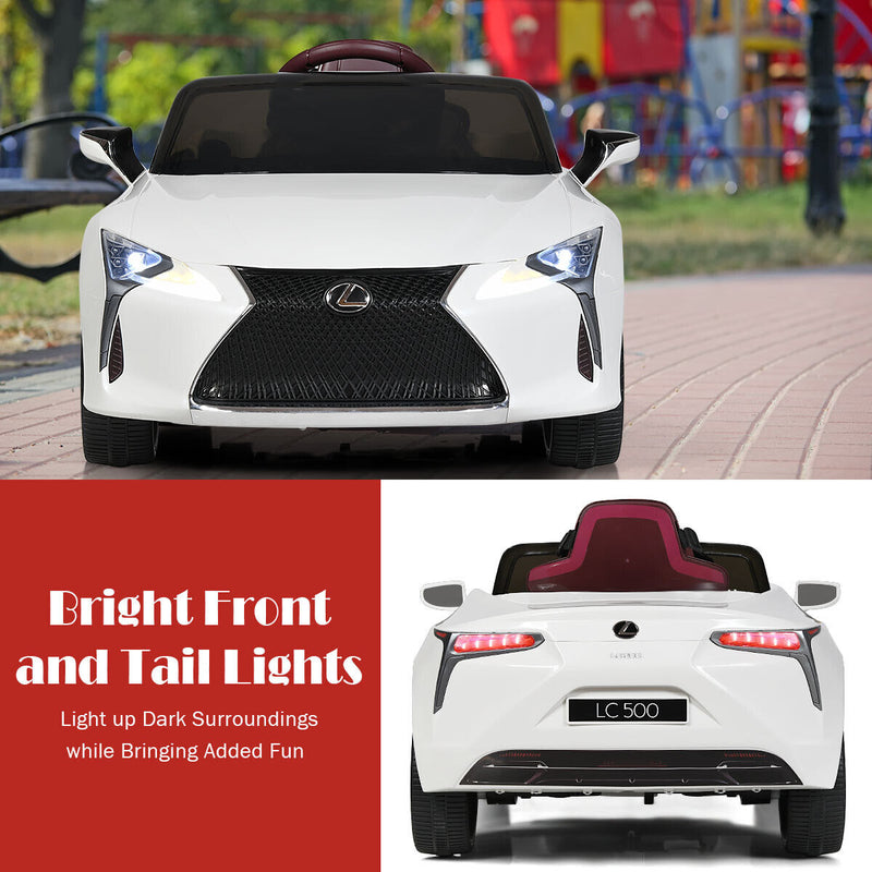 Load image into Gallery viewer, Licensed Lexus LC500 Electric Ride-On Car for Kids with Remote Control - White
