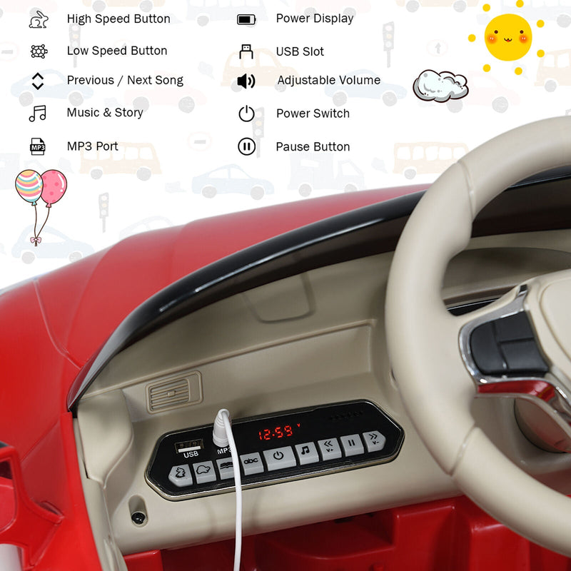 Load image into Gallery viewer, Licensed Lexus LC500 Kids Ride On Car with MP3 and Remote Control - Red (12V)
