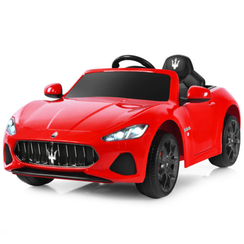 Licensed Maserati GranCabrio 12V Ride-On Car for Kids with Music & Remote Control - Red