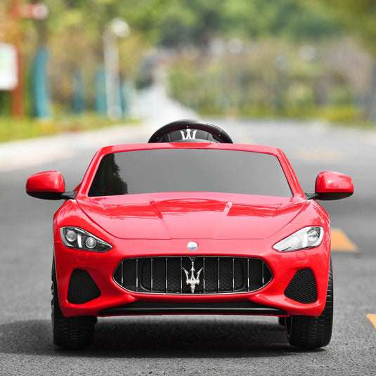 Licensed Maserati GranCabrio 12V Ride-On Car for Kids with Music & Remote Control - Red