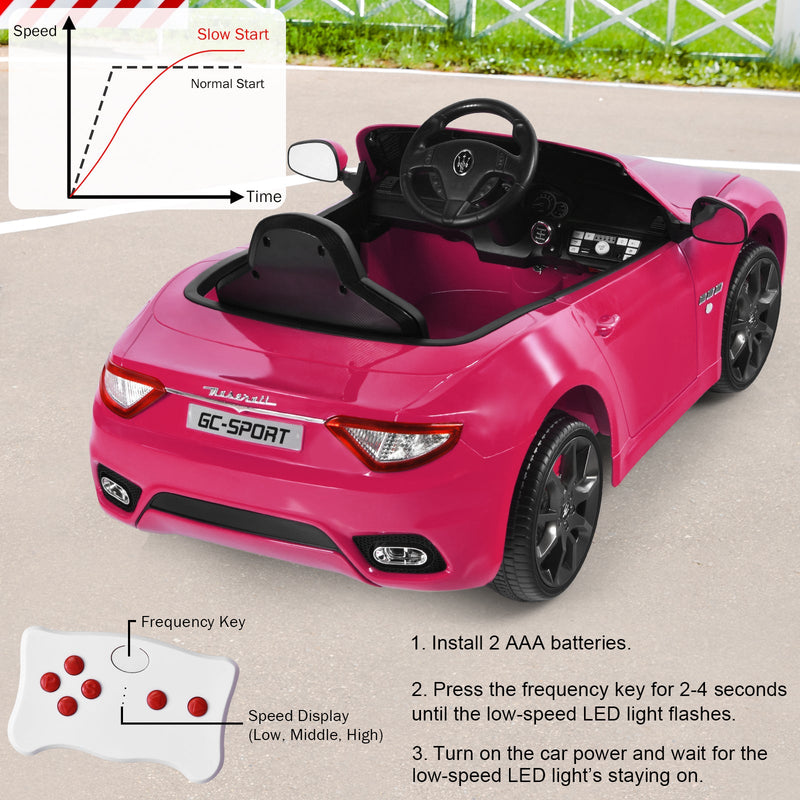Load image into Gallery viewer, Licensed Maserati GranCabrio 12V Ride On Car with Remote Control and Music for Kids

