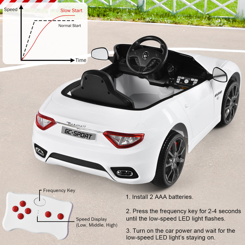 Load image into Gallery viewer, Licensed Maserati GranCabrio 12V Ride On Car with Remote Control and Music for Kids
