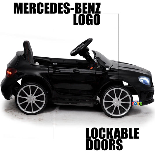 Licensed Mercedes-Benz 12V Kids Ride On Car with R/C and MP3 Music - Available in Multiple Colors