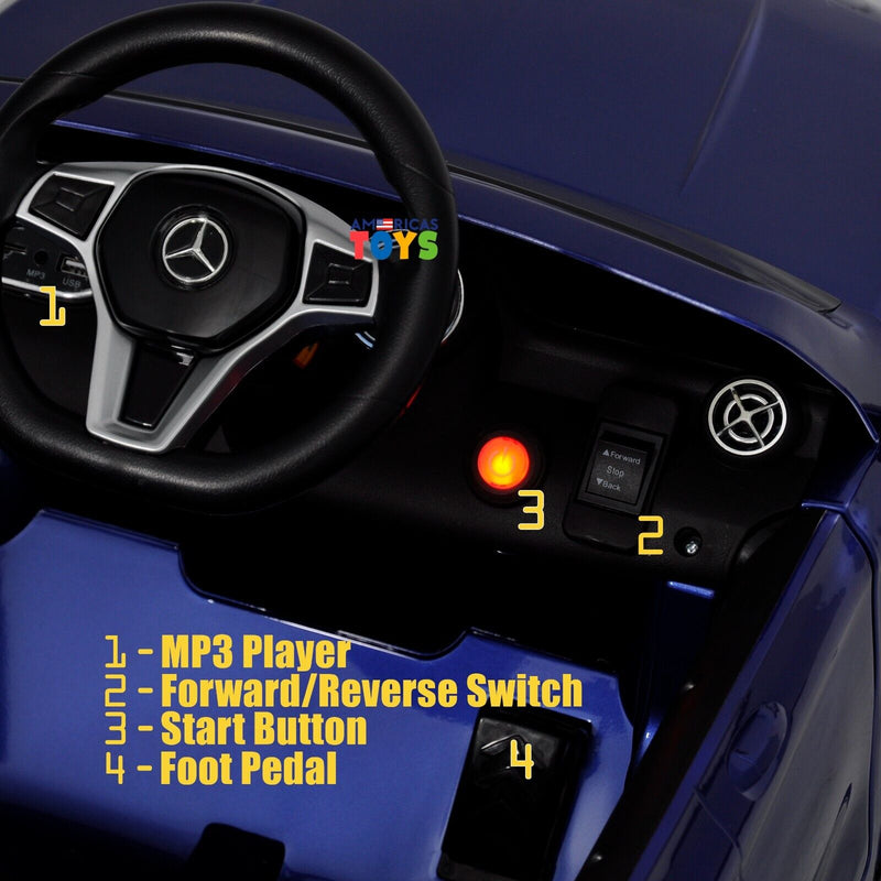 Load image into Gallery viewer, Licensed Mercedes-Benz 12V Kids Ride On Car with R/C and MP3 Music - Available in Multiple Colors
