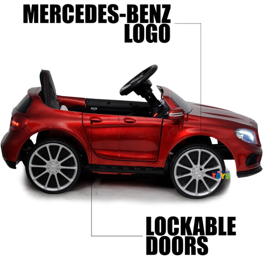Licensed Mercedes-Benz 12V Kids Ride On Car with R/C and MP3 Music - Available in Multiple Colors
