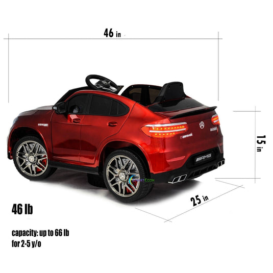 Licensed Mercedes-Benz 12V One Seater Car with R/C and MP3 - Available in Multiple Colors